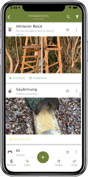 Teléfono inteligente - Vista de la aplicación