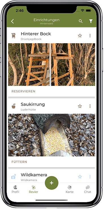 Deermapper Smartphone Einrichtungen